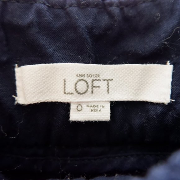 Ann Taylor Loft Navy Blue Lace Dressy Shorts - Picture 6 of 6